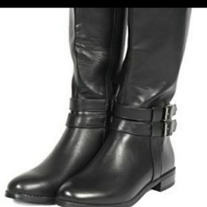 Black knee high boots